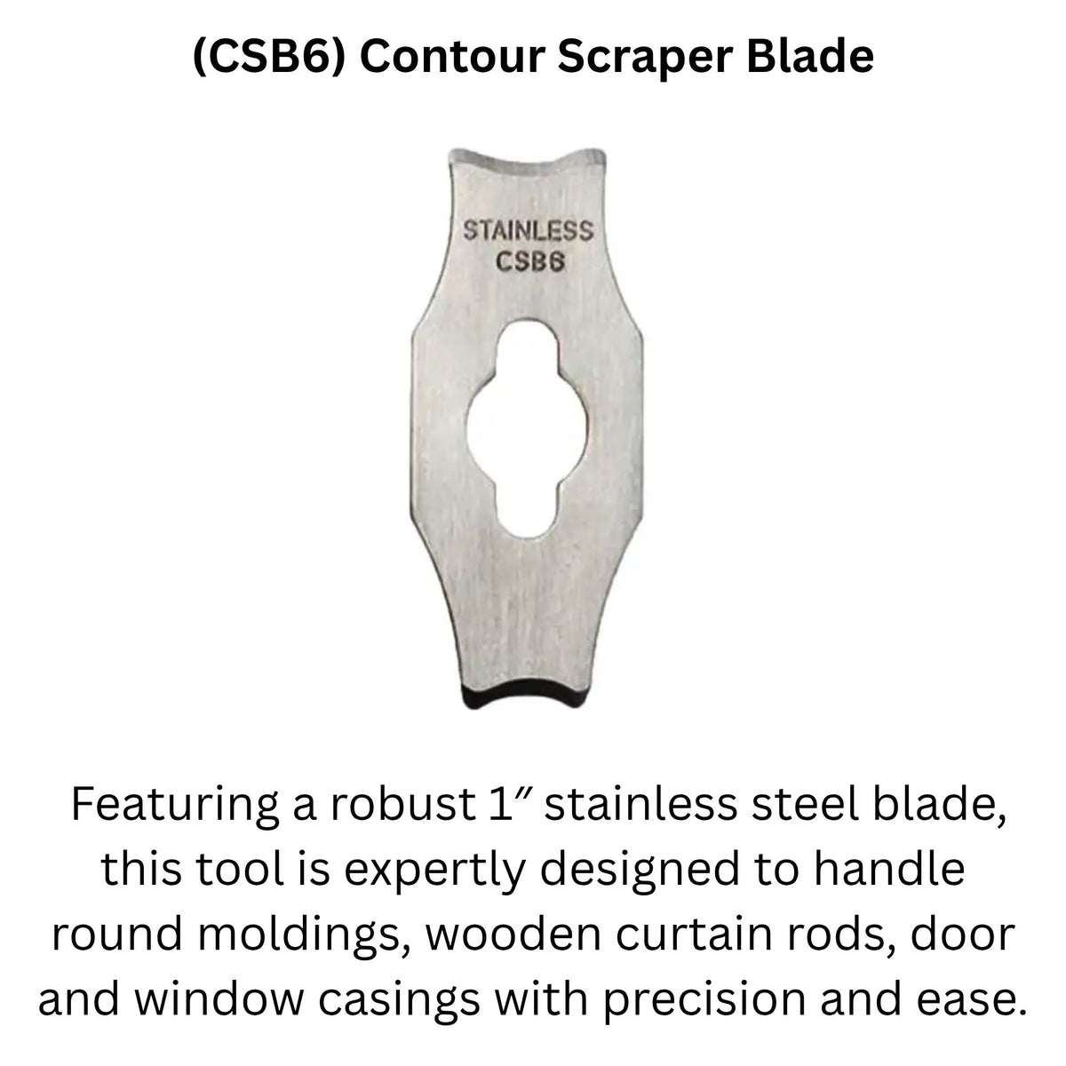Allway Soft Grip Contour Scraper Set - 6 Piece