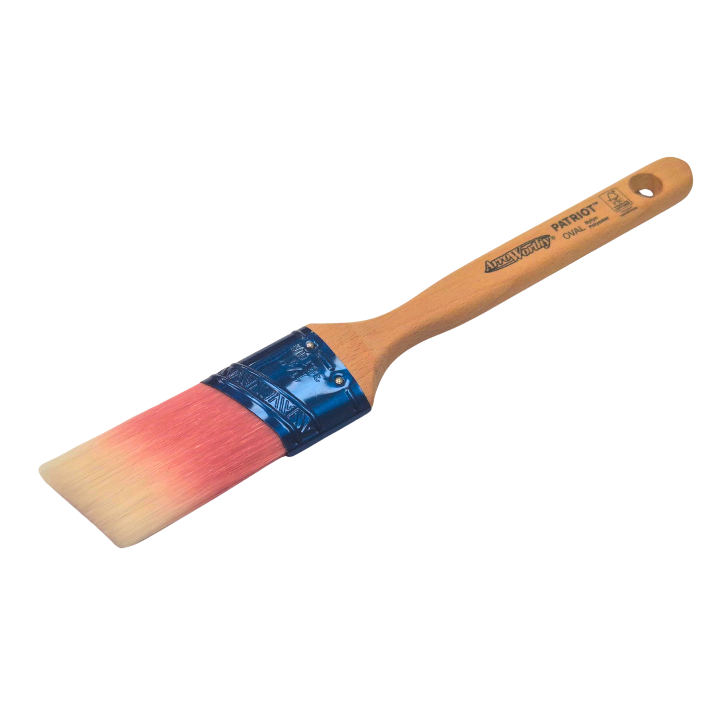 Lot de 3 pinceaux à peinture biseautés semi-ovales Arroworthy Patriot