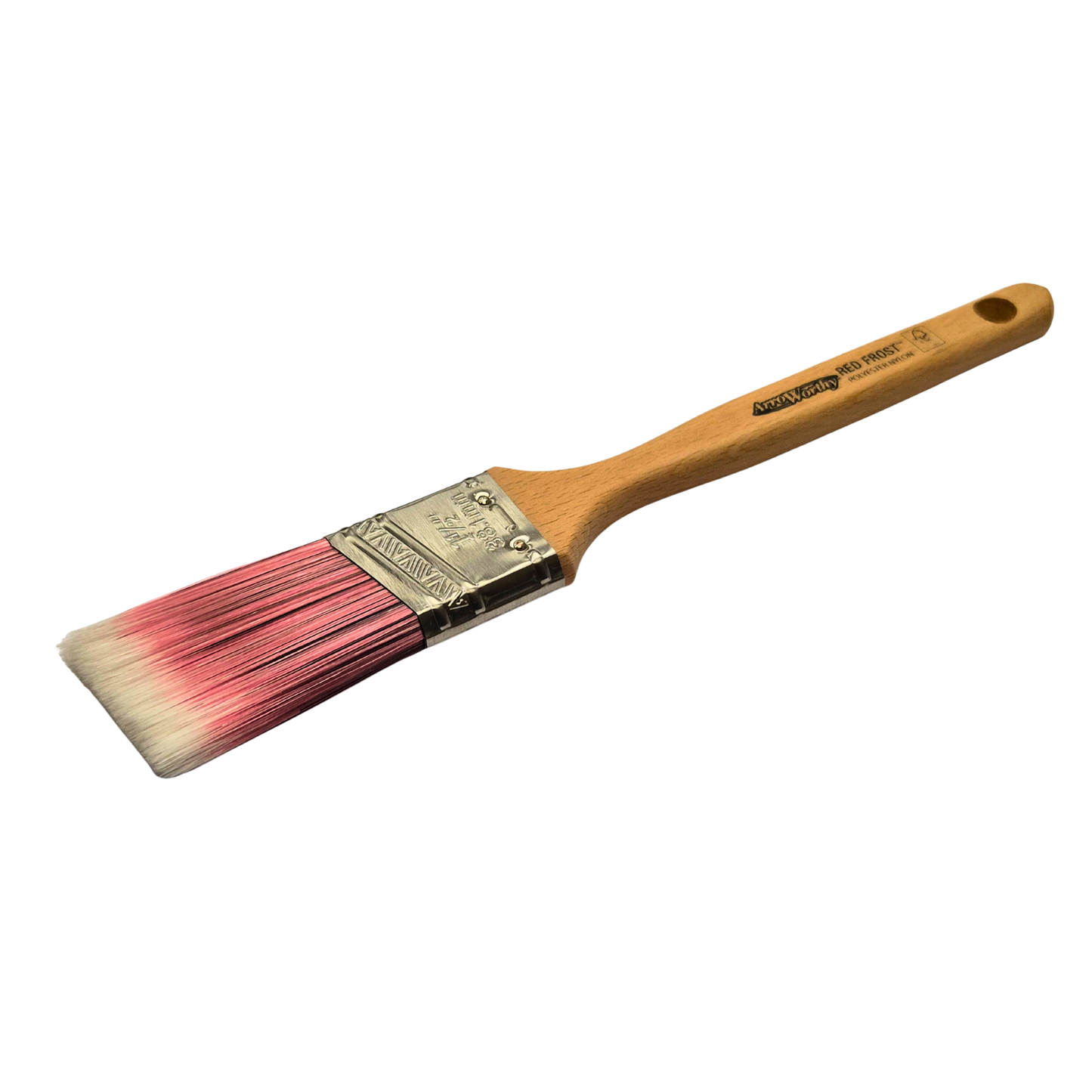 Lot de 3 pinceaux à peinture angulaires à long manche Arroworthy Red Frost