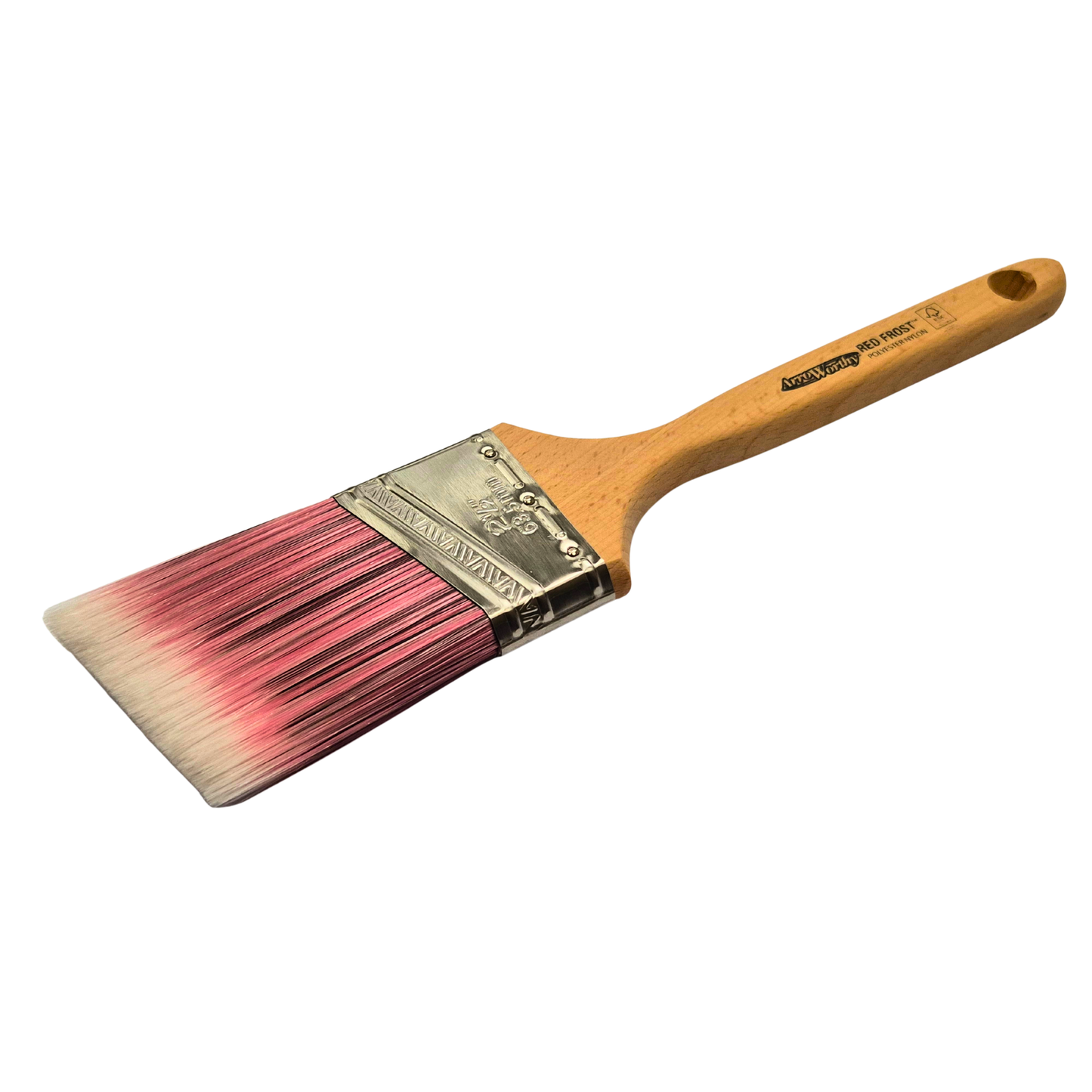 Lot de 3 pinceaux à peinture angulaires à long manche Arroworthy Red Frost