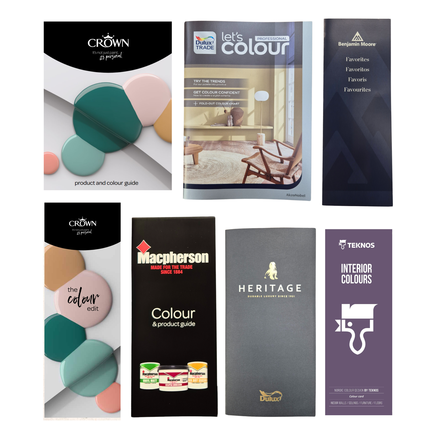 Sélection du guide des couleurs des marques de peinture populaires