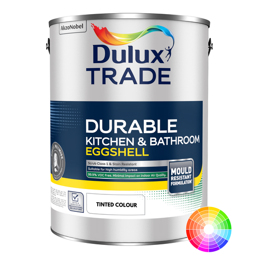 Dulux Trade Durable Kitchen & Bathroom Eggshell Tinted Colour