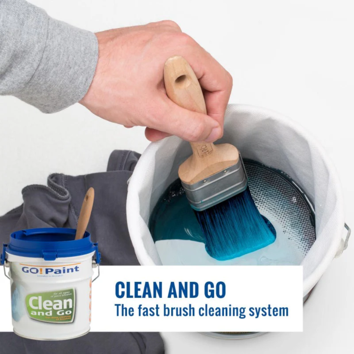 Go Paint Clean & Go - Paint Brush Cleaning System