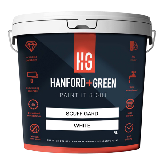 Hanford & Green Acrylic ScuffGard Paint White - 20% Sheen