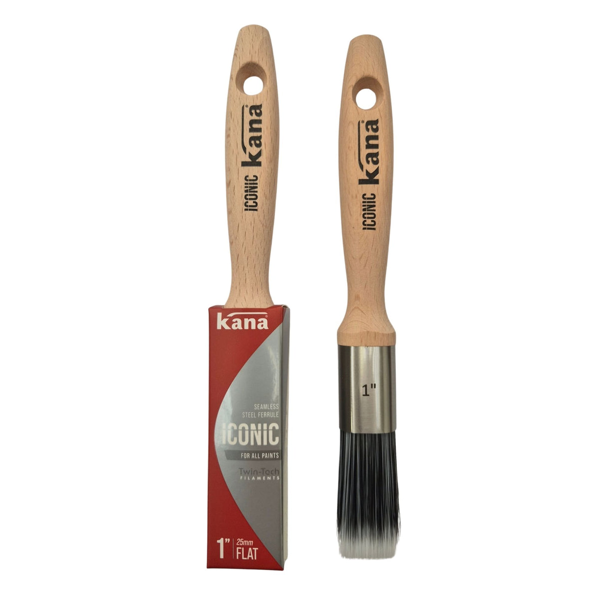 Kana Iconic Flat Synthetic Paint Brush 1" (25mm)