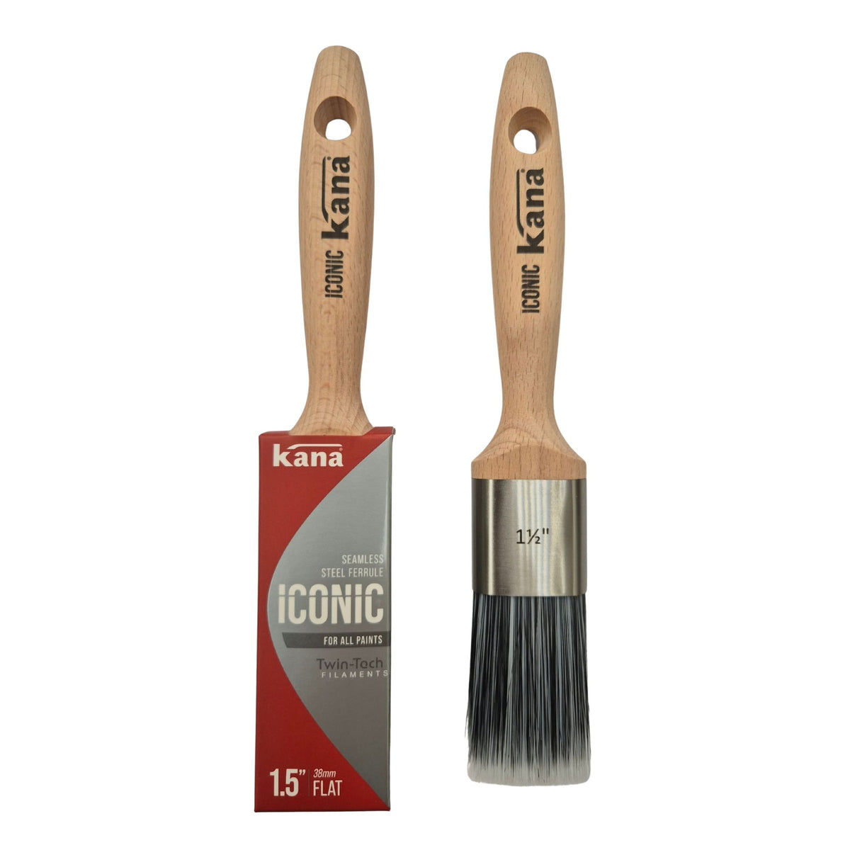 Kana Iconic Flat Synthetic Paint Brush 1.5" (38mm)