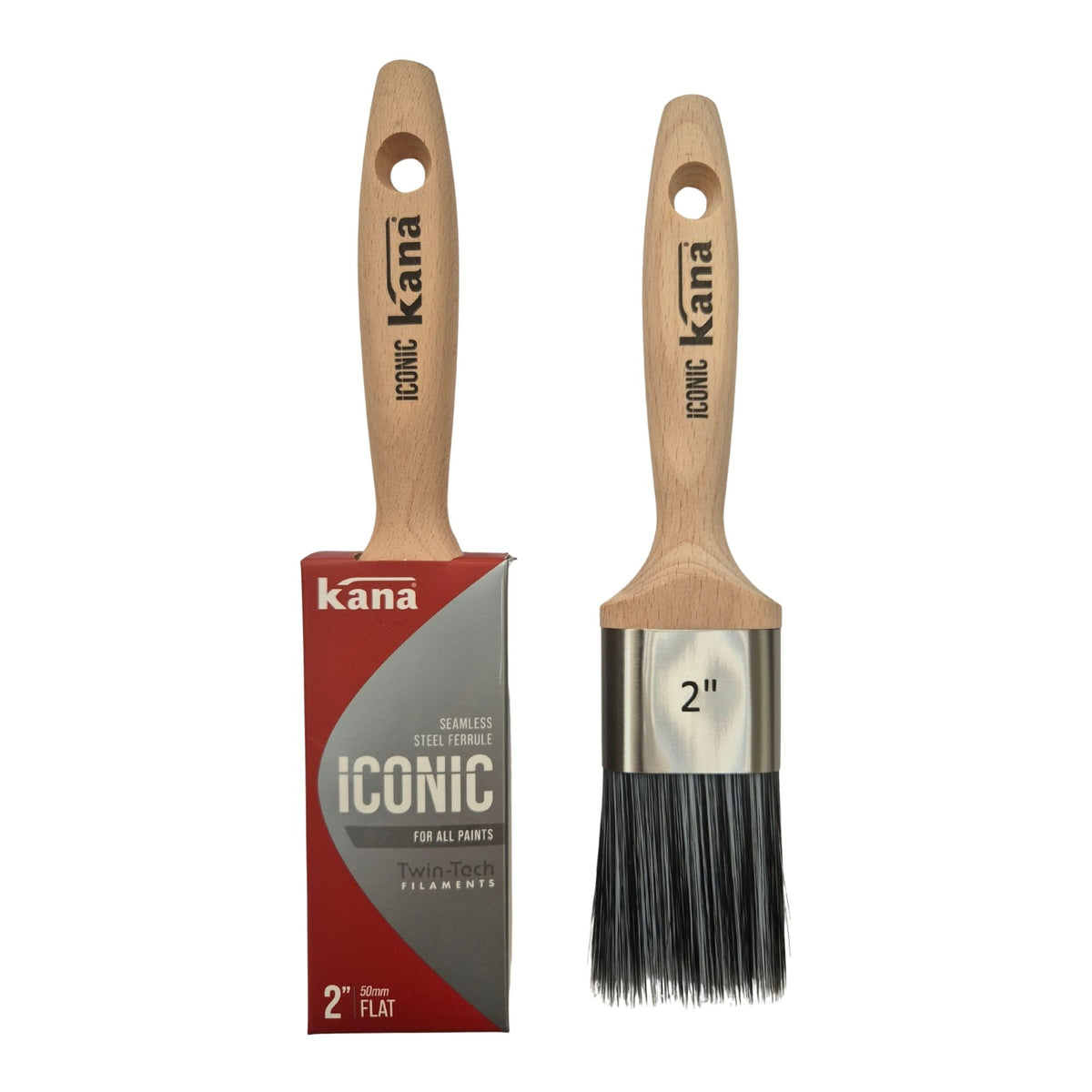 Kana Iconic Flat Synthetic Paint Brush 2" (50mm)