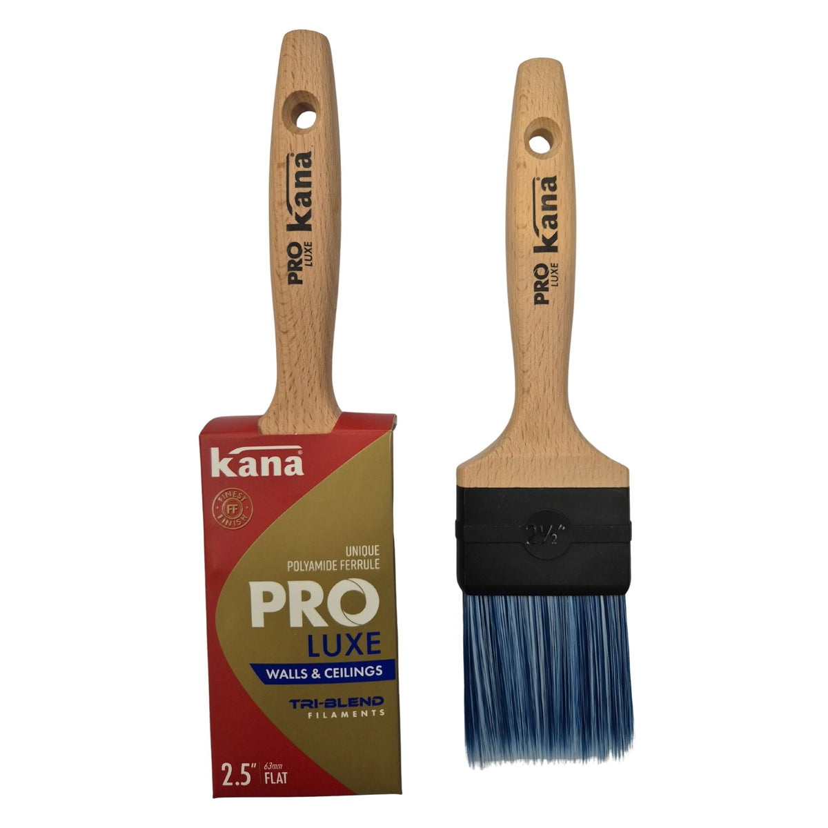 Kana Pro Luxe Flat Synthetic Paint Brush 2.5" (63mm)