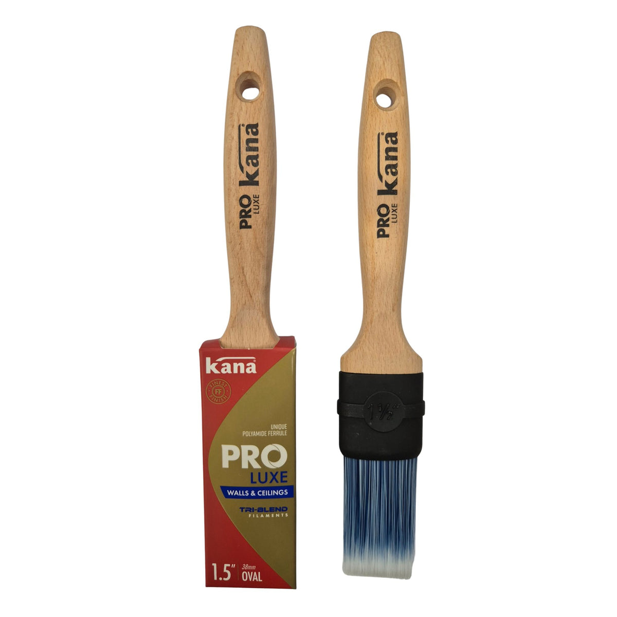 Kana Pro Luxe Oval Synthetic Paint Brush 1.5" (38mm)