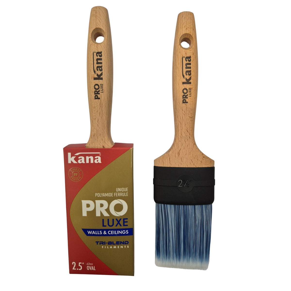 Kana Pro Luxe Oval Synthetic Paint Brush 2.5" (75mm)