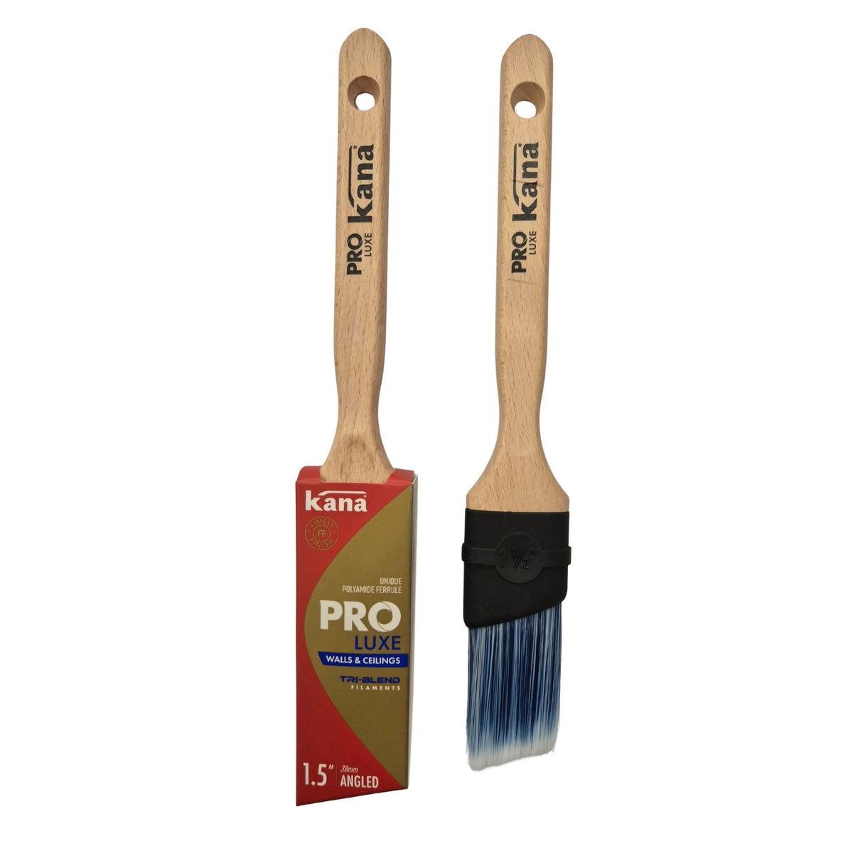 Kana Pro Luxe Angled Synthetic Paint Brush 1.5" (38mm)