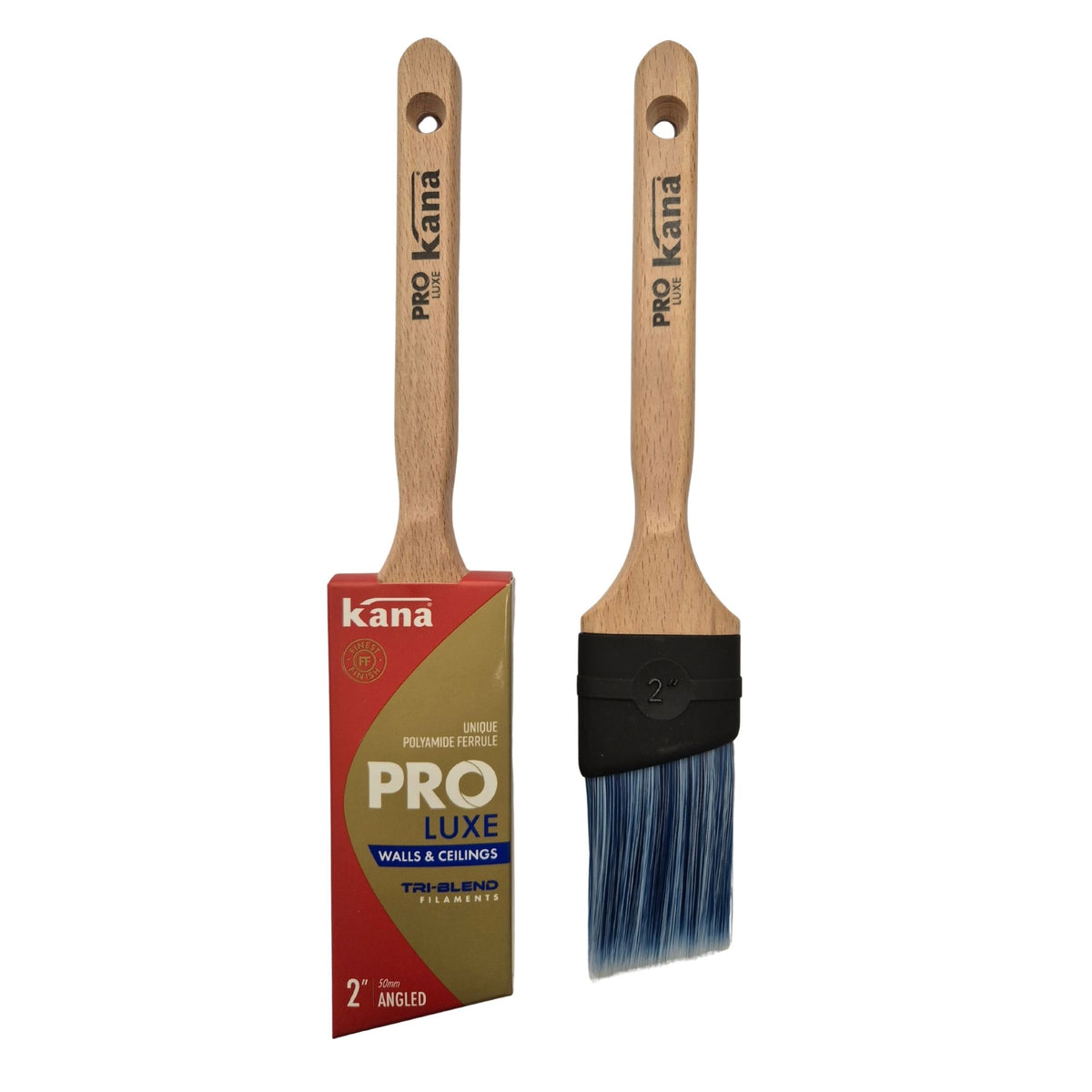 Kana Pro Luxe Angled Synthetic Paint Brush 2" (50mm)