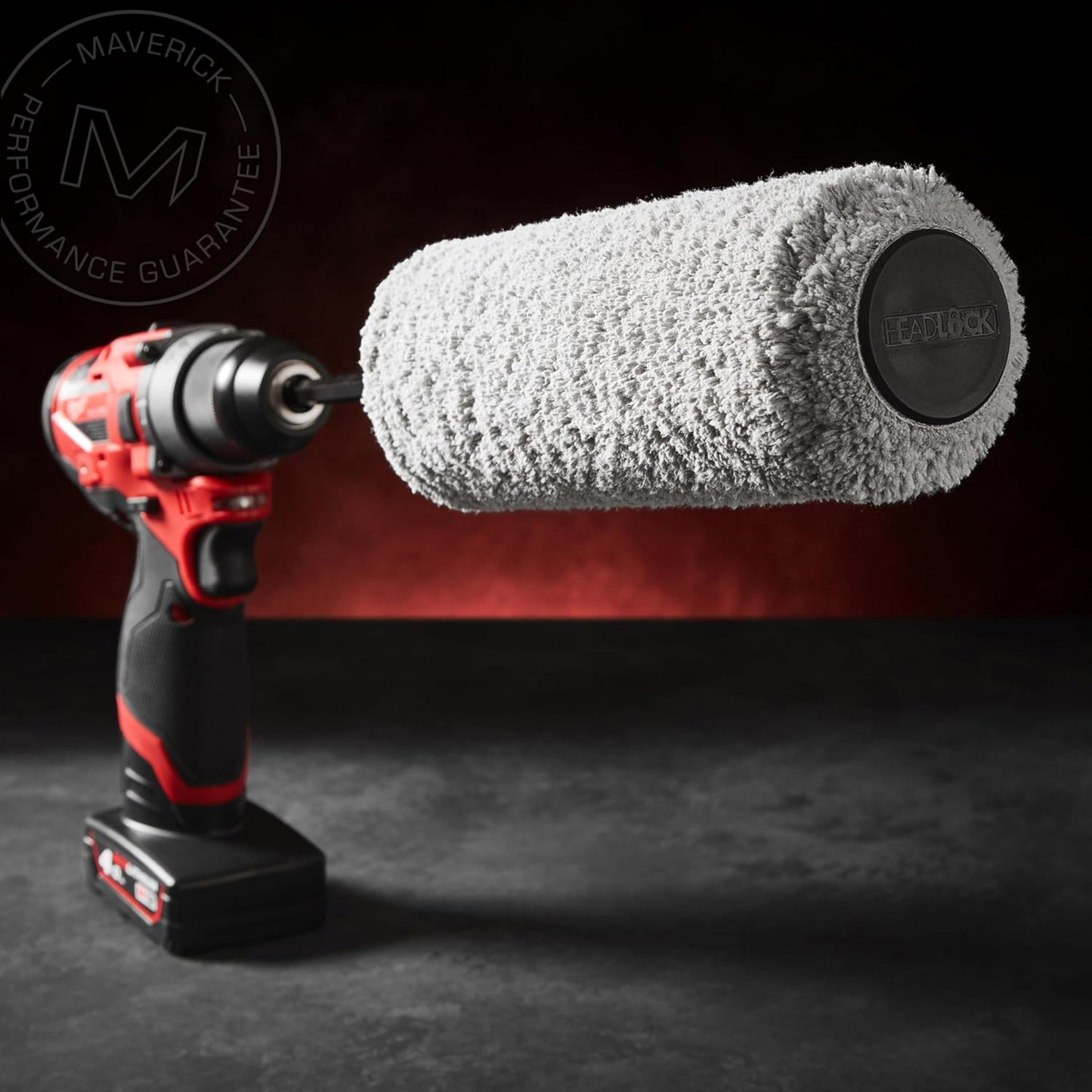 Maverick Headlock Pro Drill Fit Paint Roller Cleaner 9"