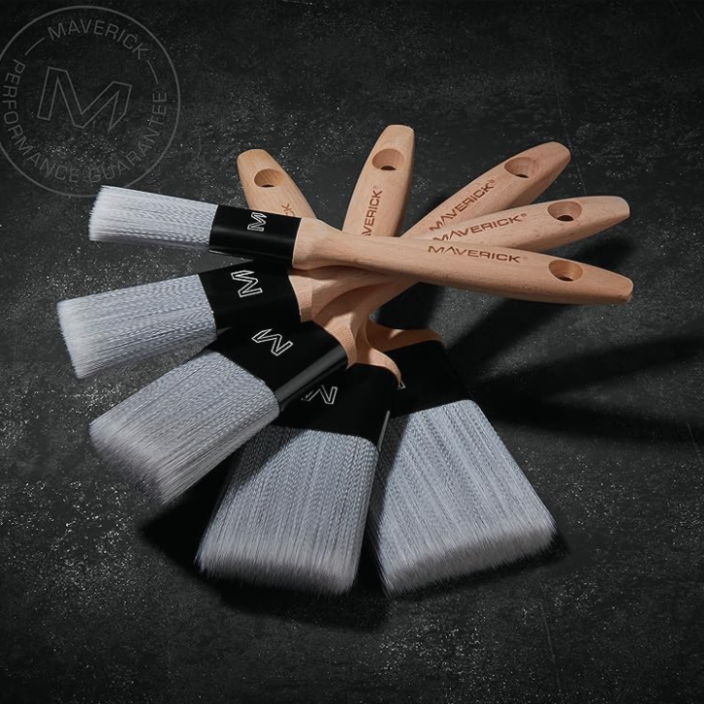 Maverick Series S Synthetic Paint Brushes - 5 Pack Bundle