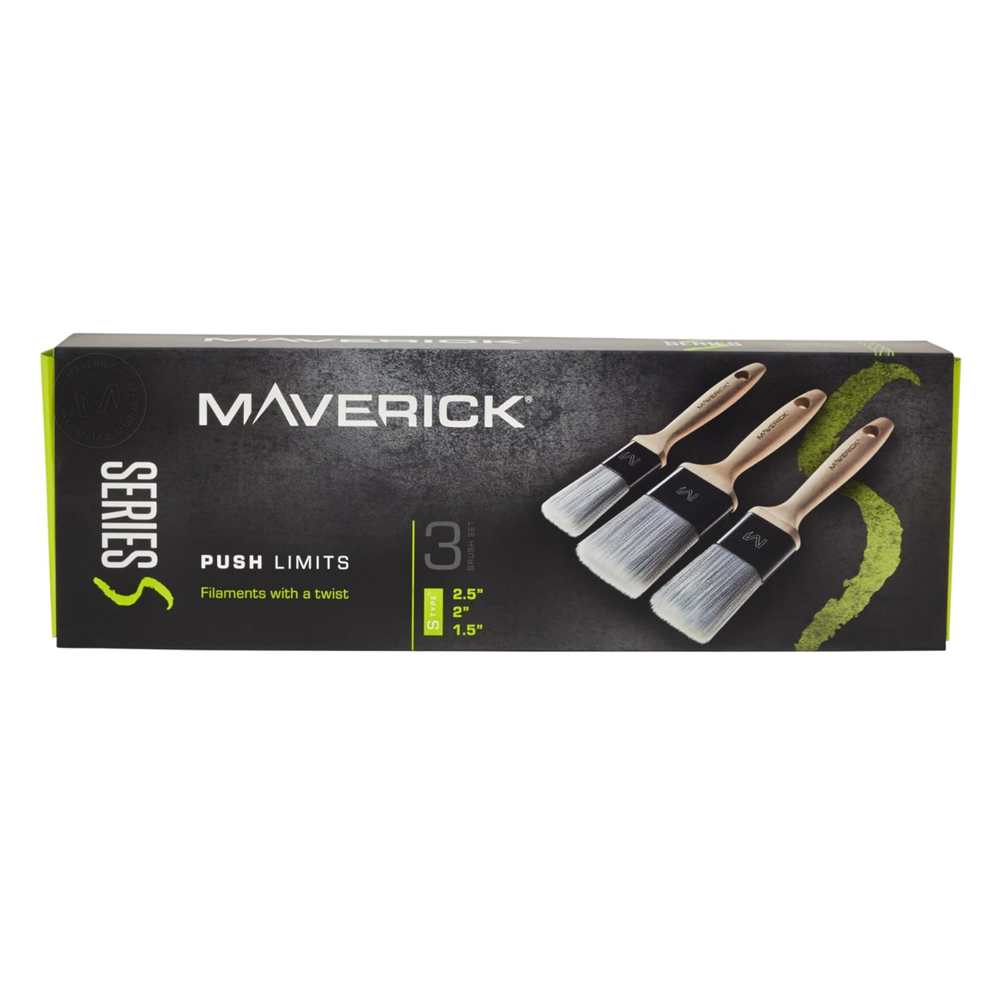 Maverick Series S Synthetic Paints Brushes Box Set - 3 Pack