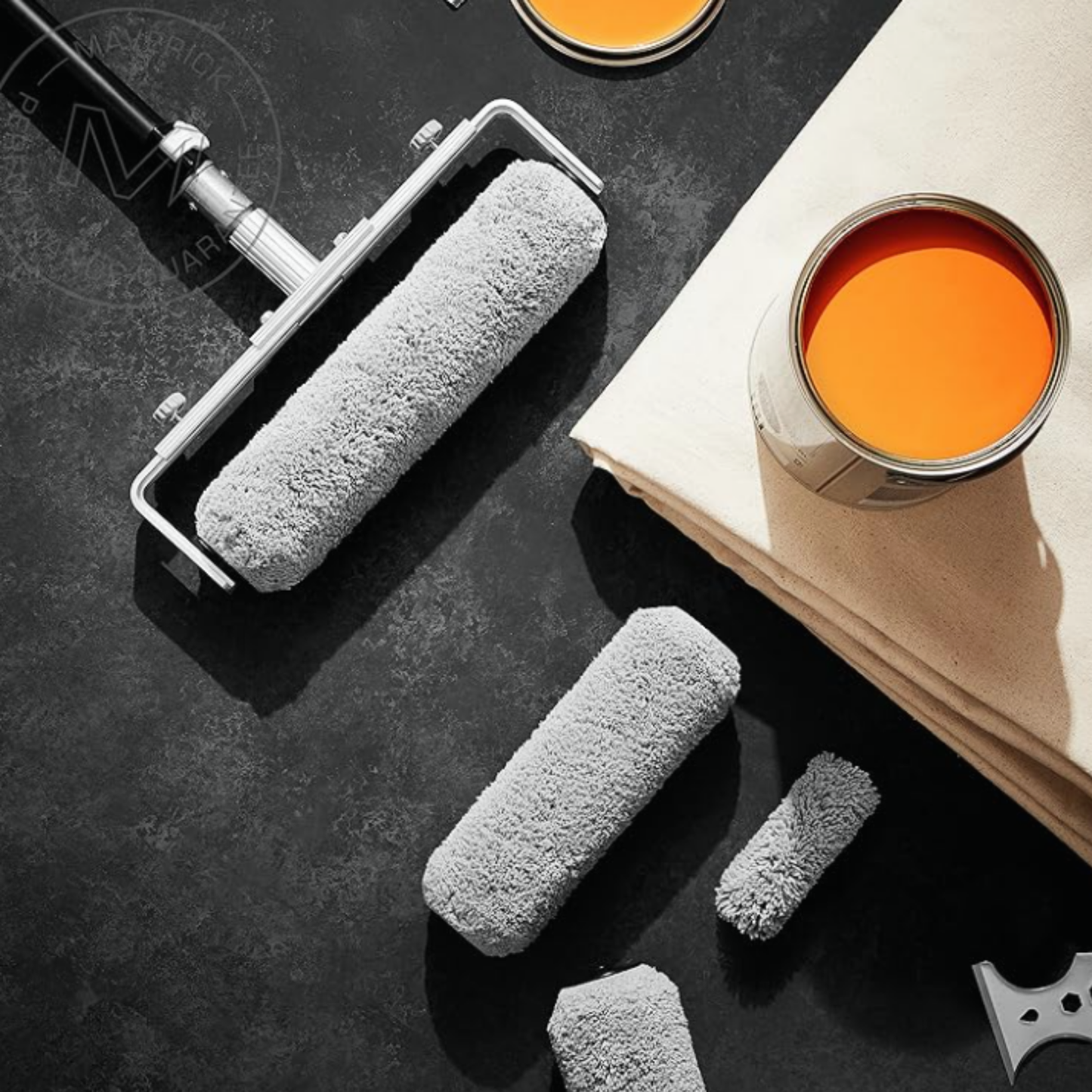 Maverick Series V Mini Roller Sleeve Long Pile (15mm) - 10 Pack