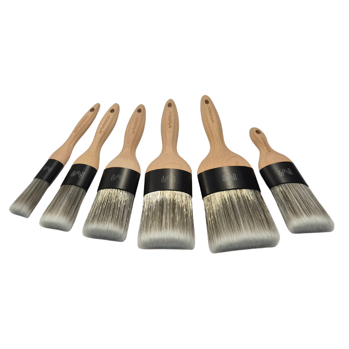Maverick Series X Synthetic Paint Brushes - 6 Pack Bundle