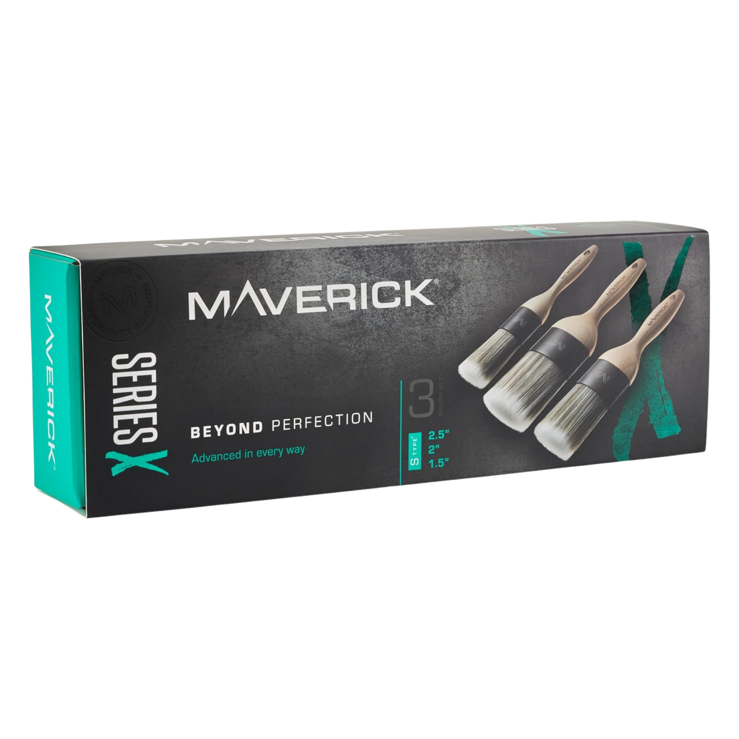 Maverick Series X Paint Brushes Box Set - 3 Pack