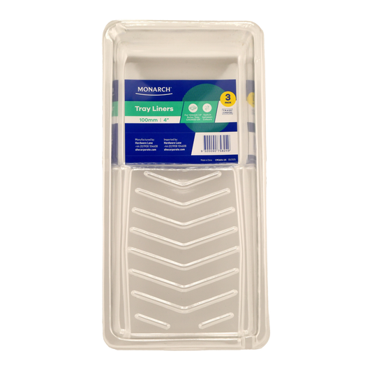 Monarch Paint Roller Tray Liners 4" (100mm) - 3 Pack