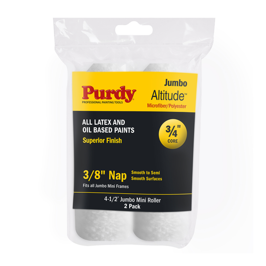 Purdy Altitude Jumbo Mini Paint Roller Sleeve 4.5" (3/8" Nap) - 2 Pack