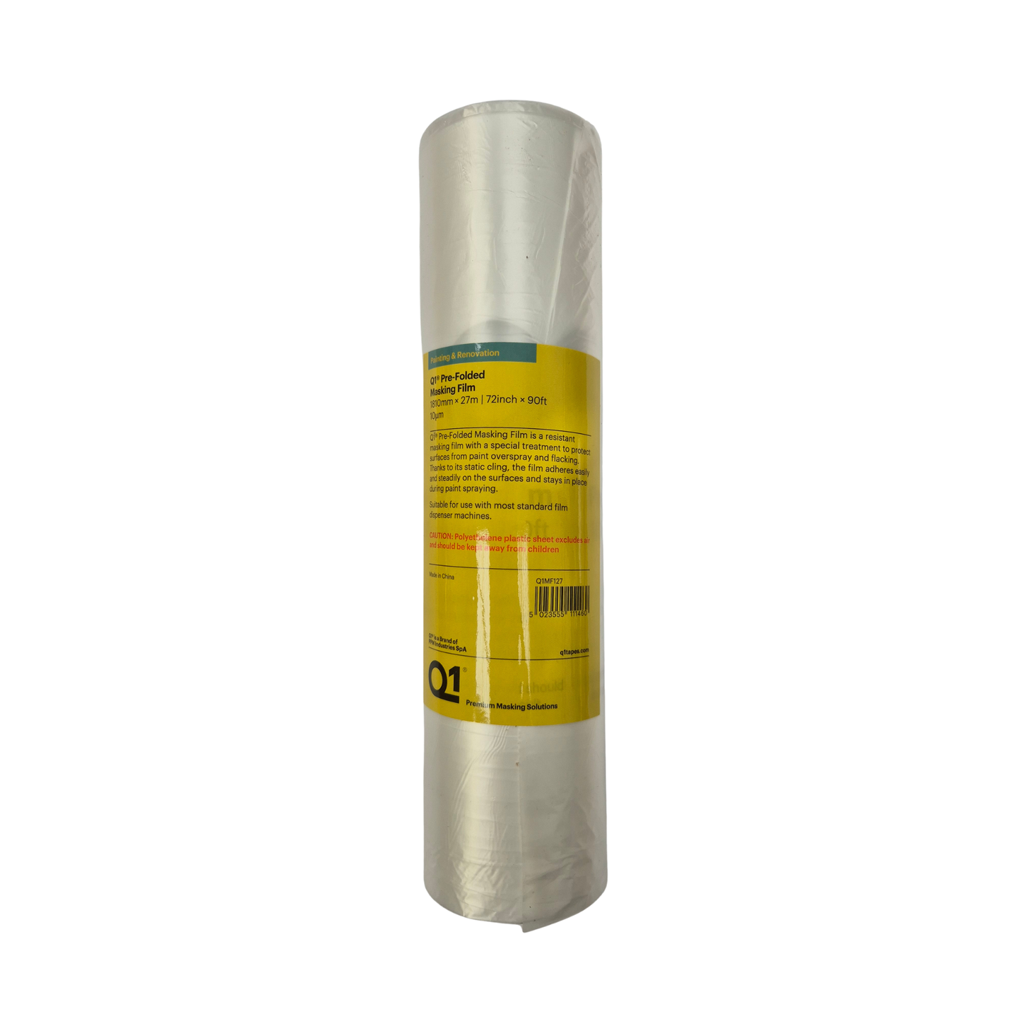 Q1 Pre-Folded Masking Film for Q1 Hand Masker Dispenser (4 Sizes Available)