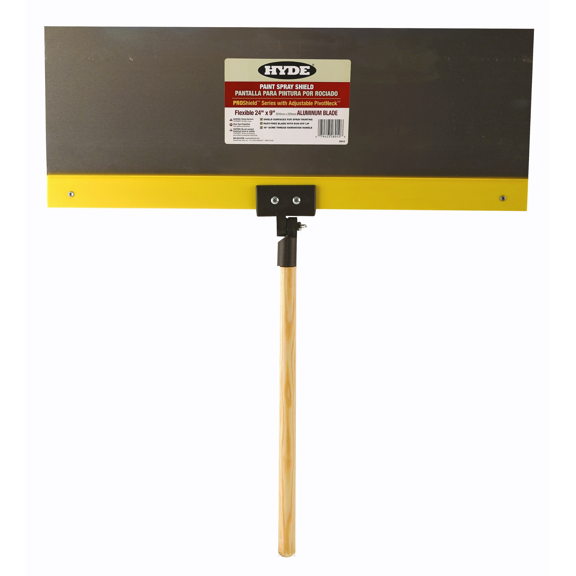 QTech - Hyde Aluminium Painters Spray Shield - Flexible 24" X 9 ...