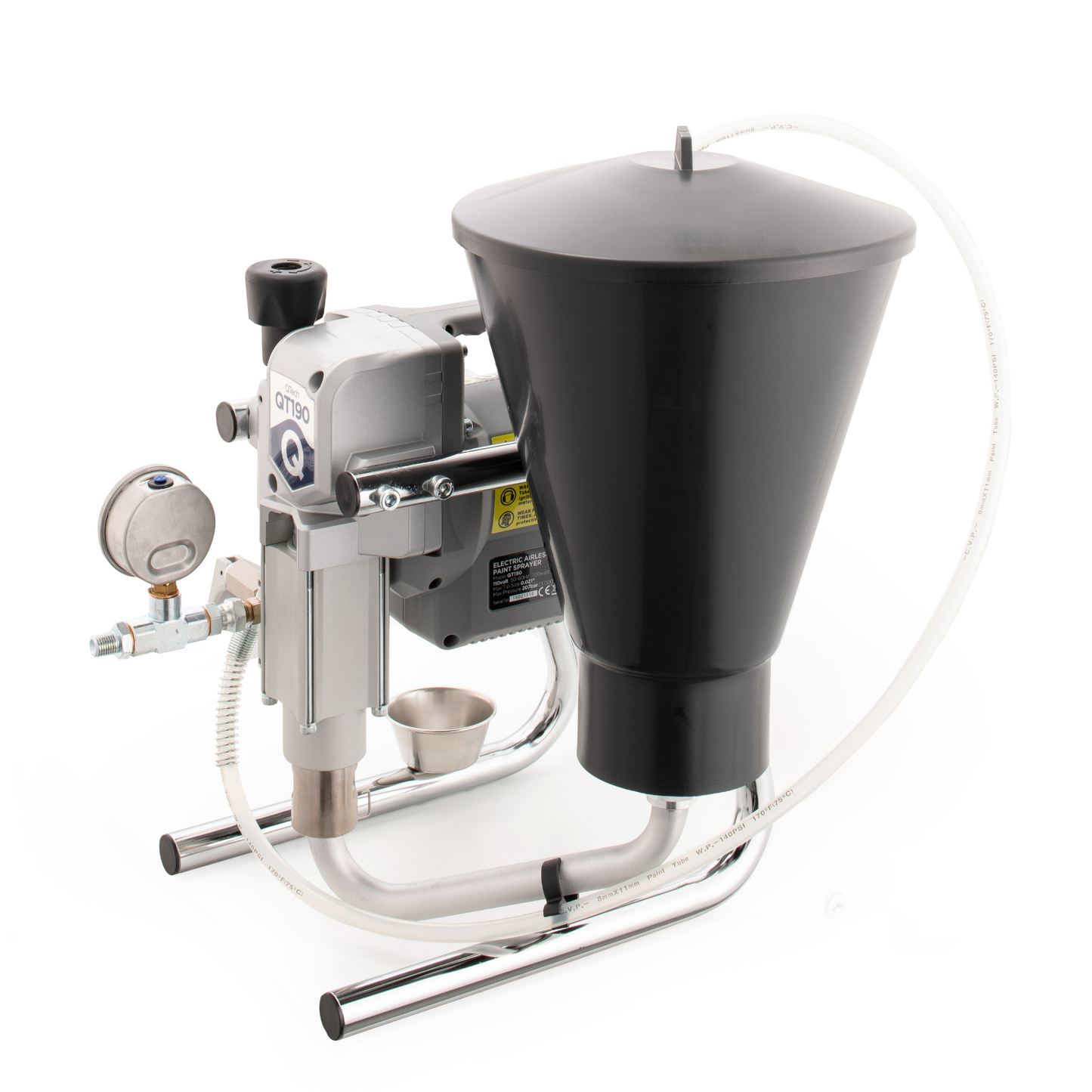 QTech QT190 Plus Airless Paint Sprayer With Gun, Tip & Hose