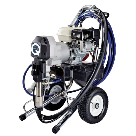 QTech QT830 Engine Drive Airless Sprayer With Gun, Tip & Hose