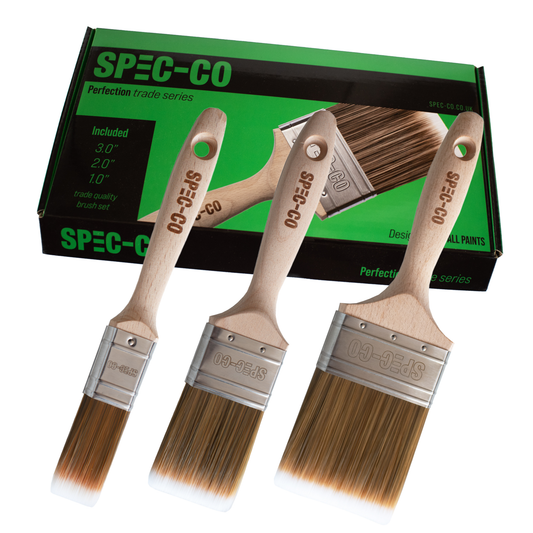 Spec-Co Perfection Trade Series Paint Brushes 3 Pack - Box Set