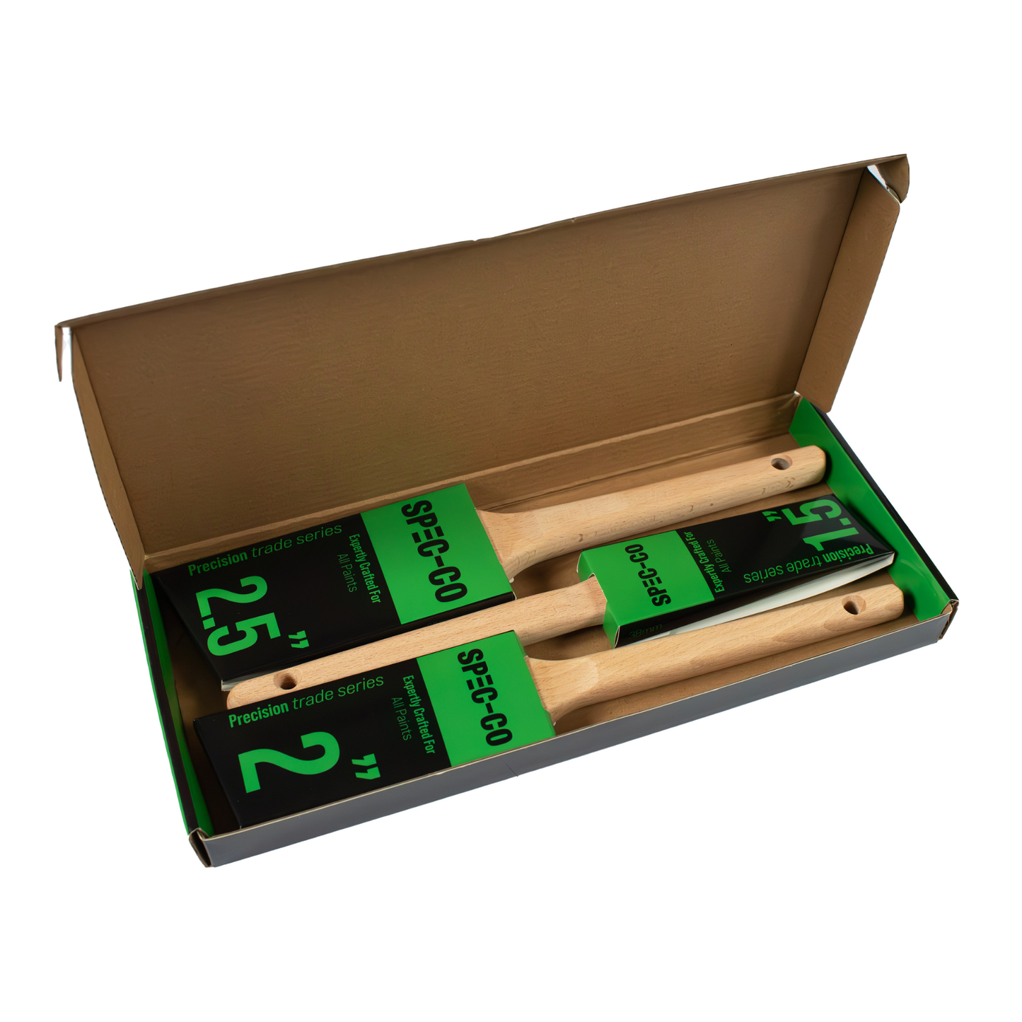 Pinceaux de précision série professionnelle Spec-Co, lot de 3 – coffret