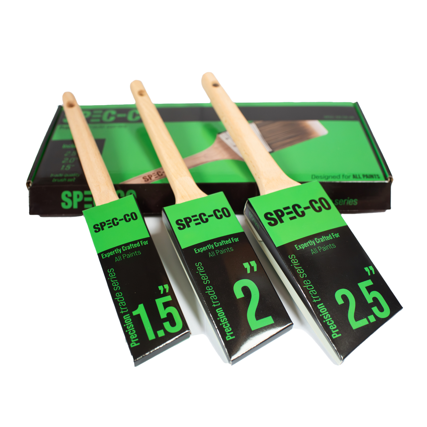 Pinceaux de précision série professionnelle Spec-Co, lot de 3 – coffret