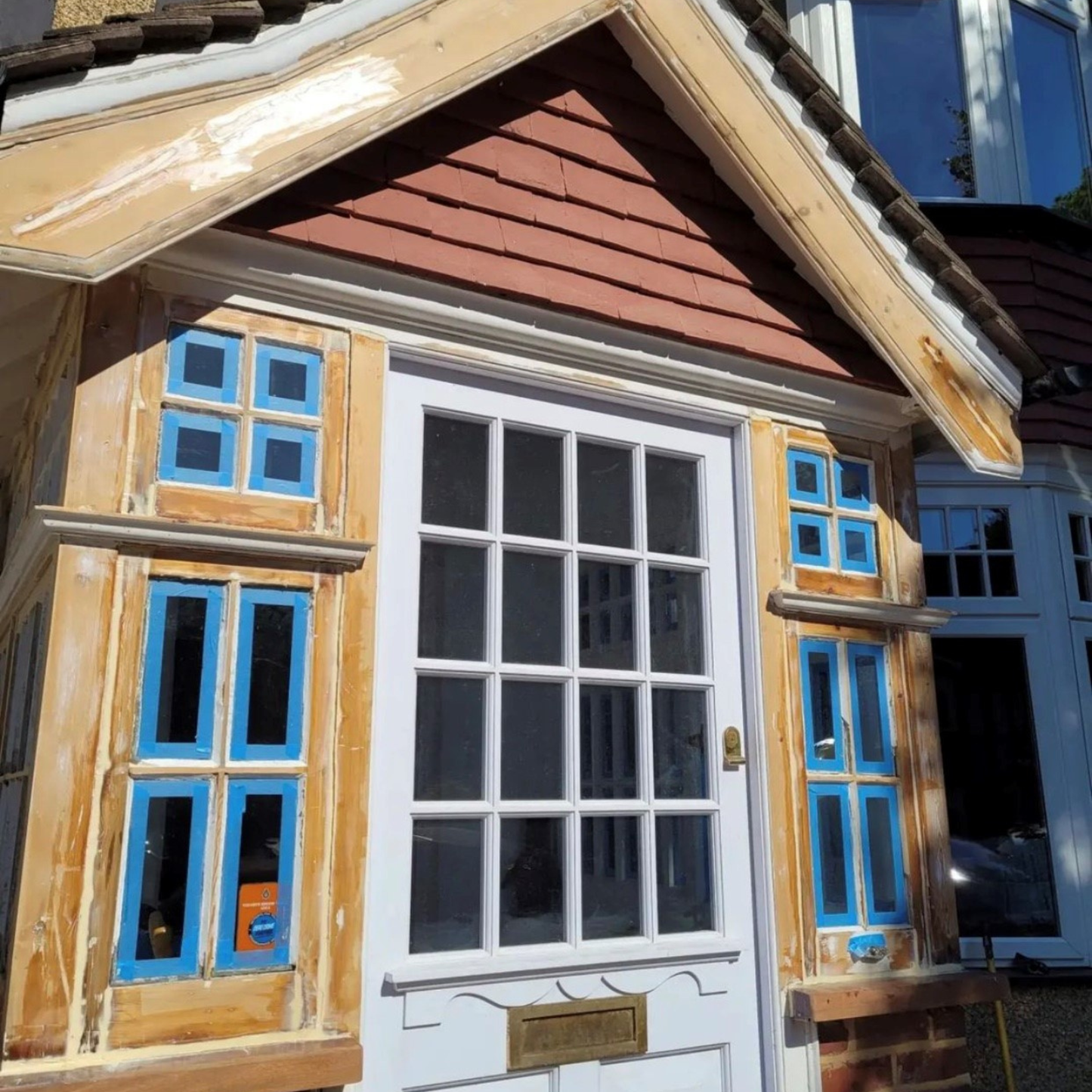 Front porch repaired with Timbabuild epoxy resin EHB60